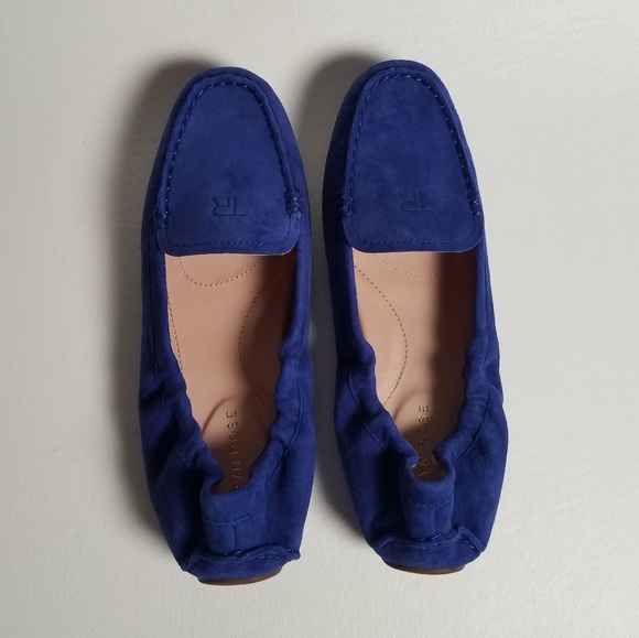 Taryn Rose Cobalt Blue Suede Driving Shoes - Picture 3 of 8